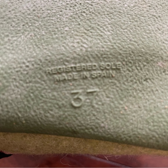 Flexus by Spring Step Women’s 6 Green Wool Slippers Embroidered Boho Floral NWOB - Picture 10 of 11